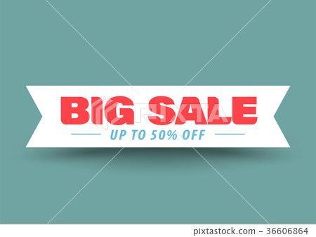 Big sale ribbon banner 36606864