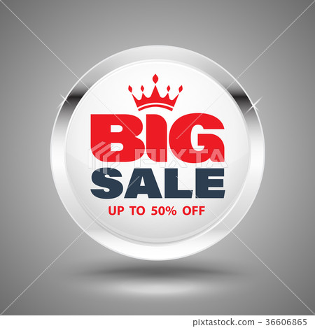 Big sale circle banner. 36606865