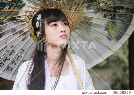 古裝美女紙傘 古裝美女紙傘 36608859