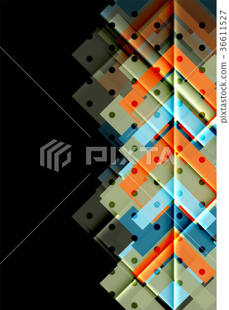 Color arrows on black background 36611527