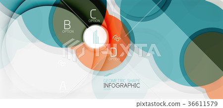 Colorful geometric circle modern abstract 36611579