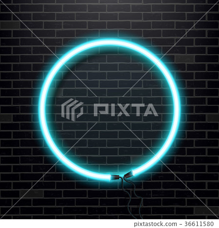 Creative vector illustration of neon lamp sign 36611580