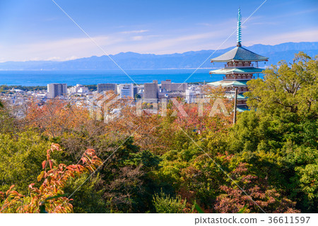 [Numazu City, Shizuoka Prefecture] A memorial peace tower for Mt. 36611597