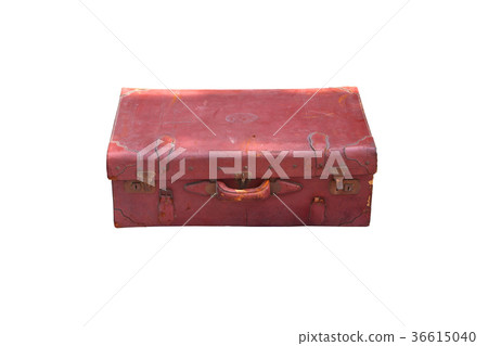 old box on isolated old box on isolated 36615040