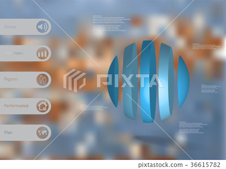 3D illustration infographic template 36615782