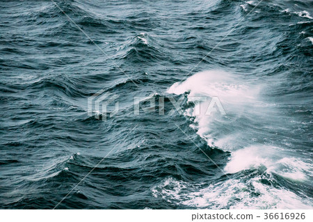 Sea. Ocean Waves In Storm Time. Top View Sea. Ocean Waves In Storm Time. Top View 36616926