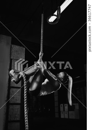 Female fitness athlete exercising 36617747