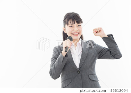 Businesswoman Mike 36618094