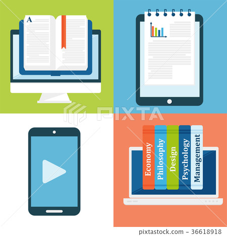 Online education vector staff training book store Online education vector staff training book store 36618918