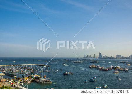 Pattaya city   in morning time ,  Thailand 36620928