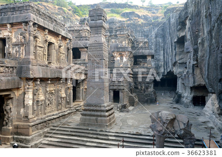 Ellora Caves Hindu Cave Temple Ellora Caves Hindu Cave Temple 36623381