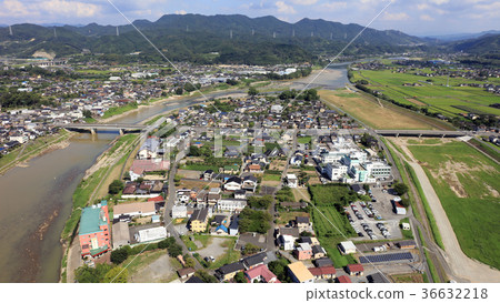 鳥瞰圖2017年8月30日_北九州大雨後的築後川 鳥瞰圖2017年8月30日_北九州大雨後的築後川 36632218