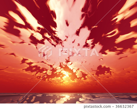 Wind and clouds with the sea 36632367