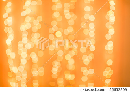 Christmas garland. Colorful Yellow Bokeh Christmas garland. Colorful Yellow Bokeh 36632809