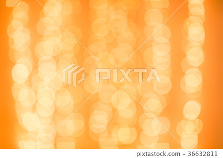 Christmas garland. Colorful Yellow Bokeh Christmas garland. Colorful Yellow Bokeh 36632811
