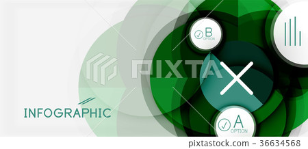 Paper geometric circle banner template Paper geometric circle banner template 36634568