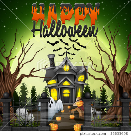 Scary Halloween background Scary Halloween background 36635698