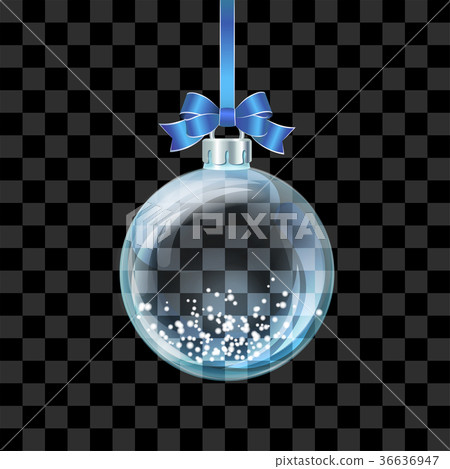 Glass transparent Christmas ball Glass transparent Christmas ball 36636947