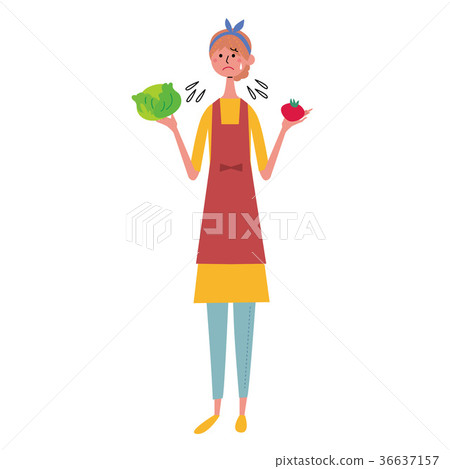 Housewife illustration with vegetables 36637157