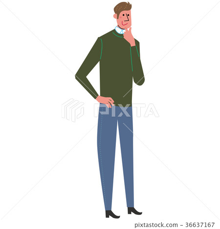 Male whole body illustration Male whole body illustration 36637167