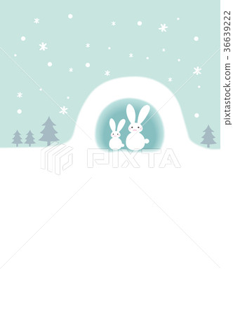 Kamakura rabbit green - Stock Illustration [36639222] - PIXTA