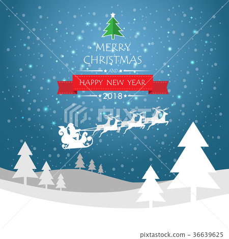 Design happy new year 2018 greeting card. Design happy new year 2018 greeting card. 36639625