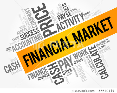 Financial market word cloud Financial market word cloud 36640415