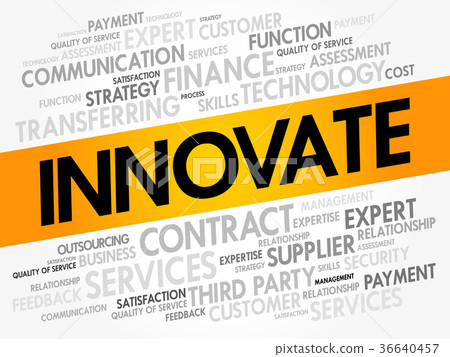 INNOVATE word cloud collage 36640457