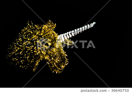 head of unicorn docoration at night head of unicorn docoration at night 36640750