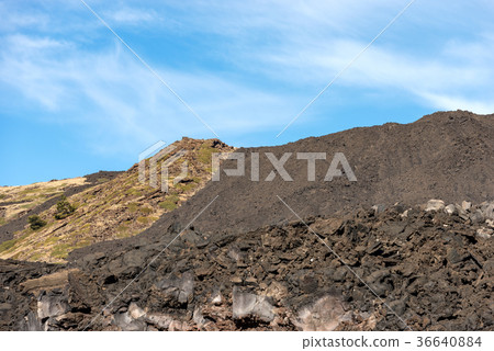 Hardened Lava Flow - Etna Volcano Sicily Italy 36640884