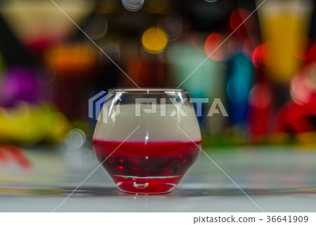 colored drink in glass for shots colored drink in glass for shots 36641909