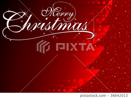 Red Abstract Christmas Background - Stock Illustration [36642013] - PIXTA