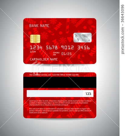 Credit cards set Christmas and New Year design 36643096