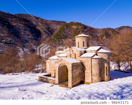 Abandoned orthodox temple. Abandoned orthodox temple. 36643171