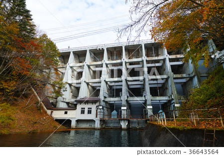 [Important cultural property] Marunuma Dam (Marunuma Kasumi) 36643564