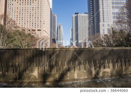 Shinjuku Shiraito Falls and Nishi-Shinjuku skyscrapers Shinjuku Shiraito Falls and Nishi-Shinjuku skyscrapers 36644060