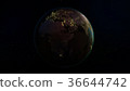 3D rendering planet Earth from space 36644742