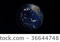 3D rendering planet Earth from space 36644748