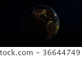 3D rendering planet Earth from space 36644749