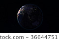 3D rendering planet Earth from space 36644751