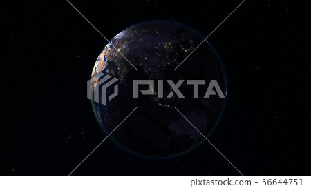 3D rendering planet Earth from space 36644751