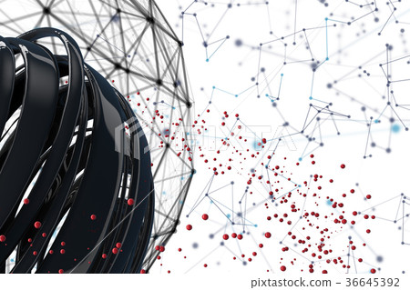 3D striped decorative balls. 36645392