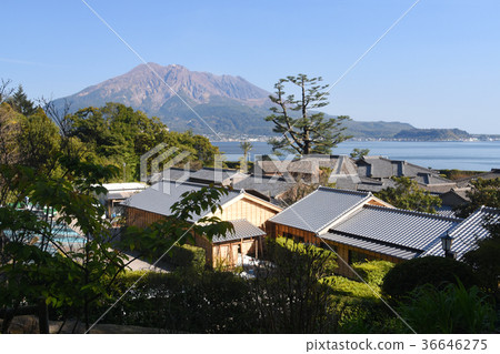 從鹿兒島縣 -  Senshin-en花園祝福的櫻島 36646275