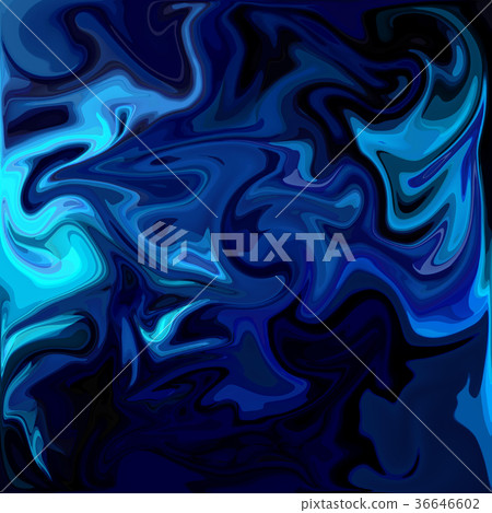 Blue Digital Acrylic Color Swirl 36646602