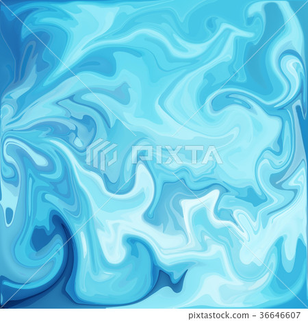 Blue Digital Acrylic Color Swirl 36646607