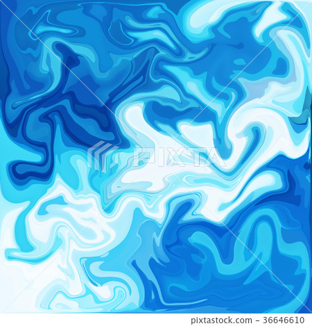 Blue Digital Acrylic Color Swirl 36646610