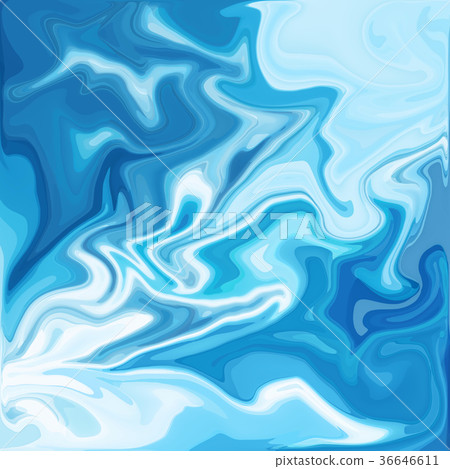 Blue Digital Acrylic Color Swirl 36646611