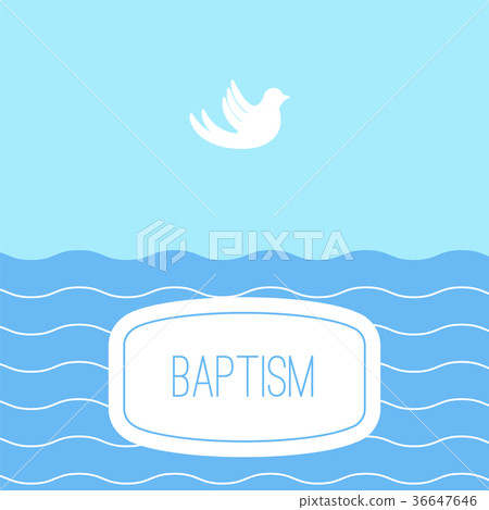 beach baptism invitation template 36647646