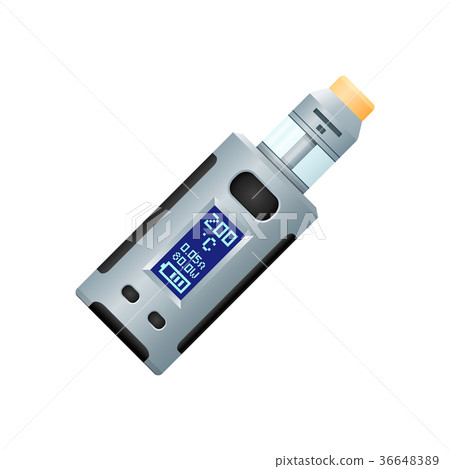 vector box mod vape illustration. 36648389