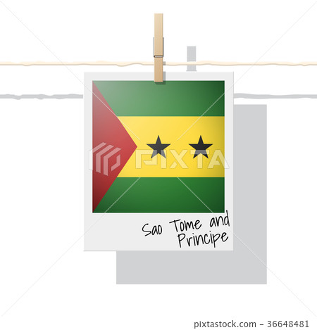 Photo of Sao Tome and Principe flag Photo of Sao Tome and Principe flag 36648481